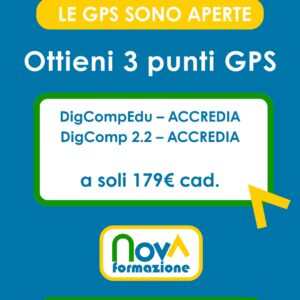DigComp 2.2- ACCREDIA +1 Punti GPS