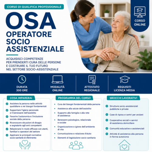 Corso OSA – Operatore Socio Assistenziale
