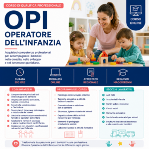 Corso OPI – Operatore dell'Infanzia