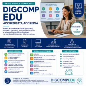 Certificazione DigCompEdu Accreditata Accredia