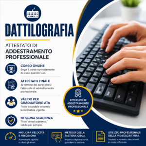 Corso di Dattilografia – Attestato di Addestramento Professionale