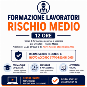 Corso Formazione Lavoratori rischio medio